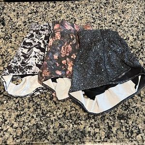 Bundle of 3- Lululemon Hotty Hot Low-rise Lined Short 2.5”
